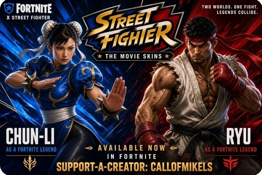 CallofMikels's tweet photo. ¡SORTEOS x1 SKIN STREET FIGHTER x FORTNITE en DISCORD! 🎉

📌 Requisitos:

1- Seguir a @CallofMikels activando las notificaciones
2- Dar "RT" y "LIKE"
3- Unirse a https://t.co/ZftkMqZ4pw para mas SORTEOS 🎁

Usa el Código "CallofMikels" 🤑

#Fortnite #Giveaways https://t.co/LZCHZ4BHl8