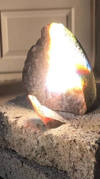 Burki677's tweet photo. Here is a rock reflecting light https://t.co/4yR0Azjh9Y
