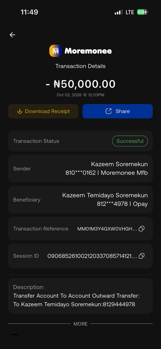 temi80699's tweet photo. @OPay_NG and @MoremoneeBank what you guys is doing is looking like a scam you guys should refund my money I need it urgently @officialEFCC over 1 week now https://t.co/7mTrNaPwgh