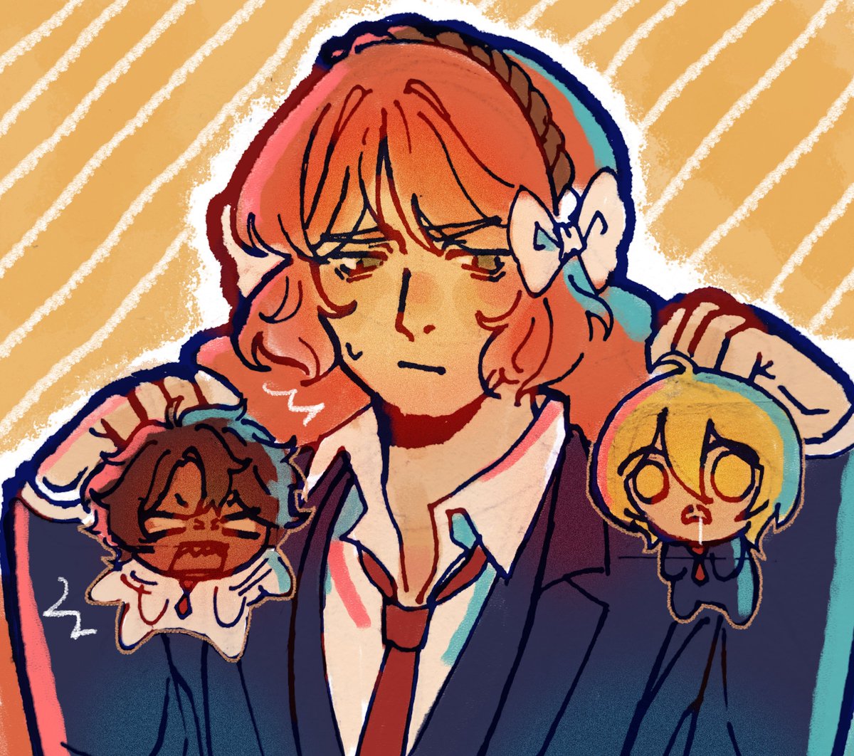 merocotton's tweet photo. doodle of my worms https://t.co/GQWIOFS4ii