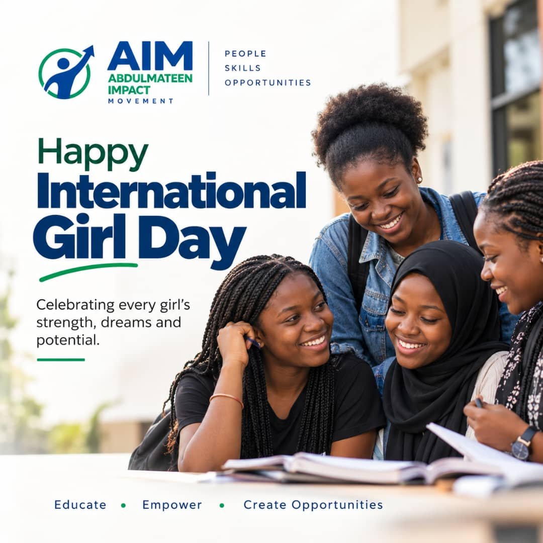 AbdulmateenAde1's tweet photo. Today, we celebrate every girl,we celebrate her dreams, her strength, and her potential. 

Every girl deserves to be loved, educated, heard, and given the opportunity to become whoever she dreams of being.

HAPPY International Girl Day https://t.co/LxL6aJZEB7