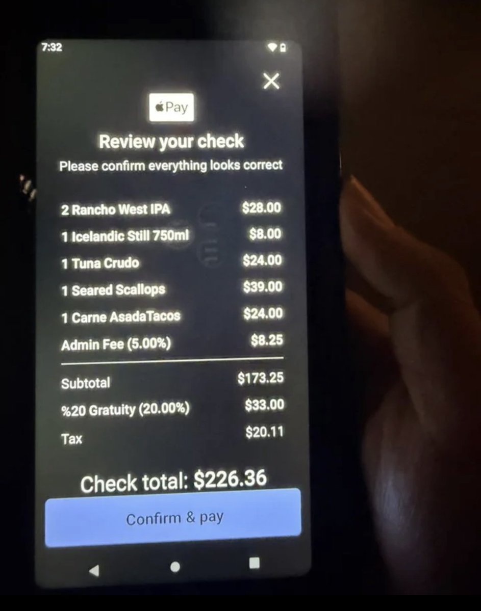VHSDVDBLURAY4K's tweet photo. For everyone in los Angeles. Please NEVER eat at UCA Terraza

Mandatory 20% tip and 5% admin fee https://t.co/MqlCMhXTTC
