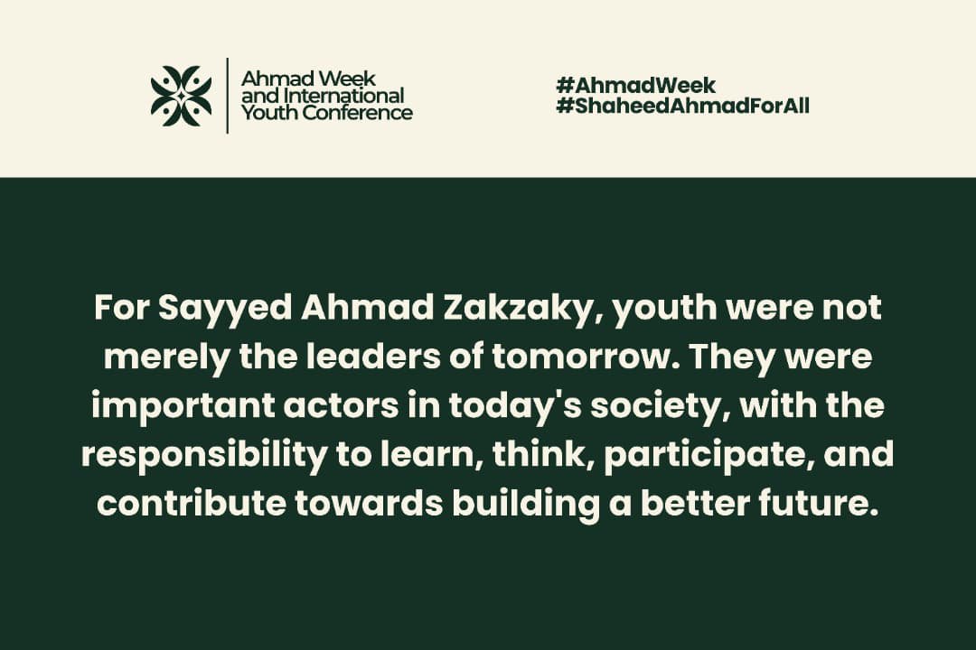 BelloYaku10934's tweet photo. Some people live for decades without discovering their purpose. Shaheed Ahmad Zakzaky lived only 23 years, yet his ideas inspired countless young people to rethink life, discover their potential, and embrace their responsibility to society.

#AhmadWeek #ShaheedAhmadForAll https://t.co/VZwclOgt0d
