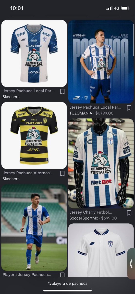 LuisJad13's tweet photo. @espantaput4s42 @canion28298 Lo primero que te aparece cuando buscas playeras de los equipos de grupo Pachuca en México. Una de 2 o estas ciego o estas pendejo para ver la similitud en el uniforme. https://t.co/z0WNMSmWxY