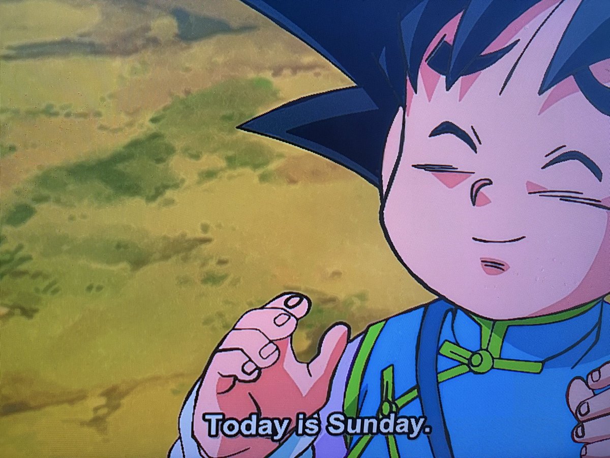 Brian6863953435's tweet photo. Yes, Goten… Today is finally Sunday.🥹 https://t.co/HWhoz0Fukb