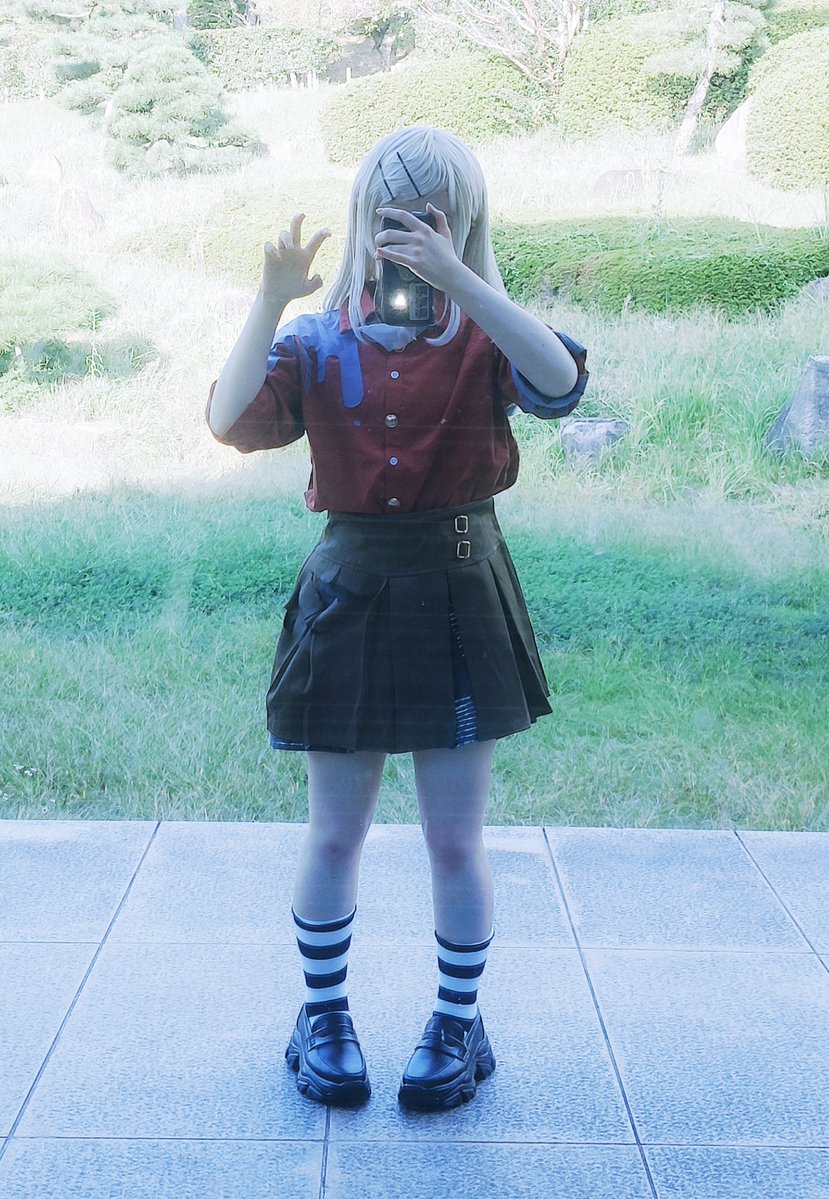 toto_mgsr's tweet photo. 帰宅！離脱！楽しかった！
来週ちゃんとしたウィッグ届くしまたコスプレやりたい！！！
#フクヤマニメ  #フクヤマニメ9 https://t.co/yBM7Af3E5C