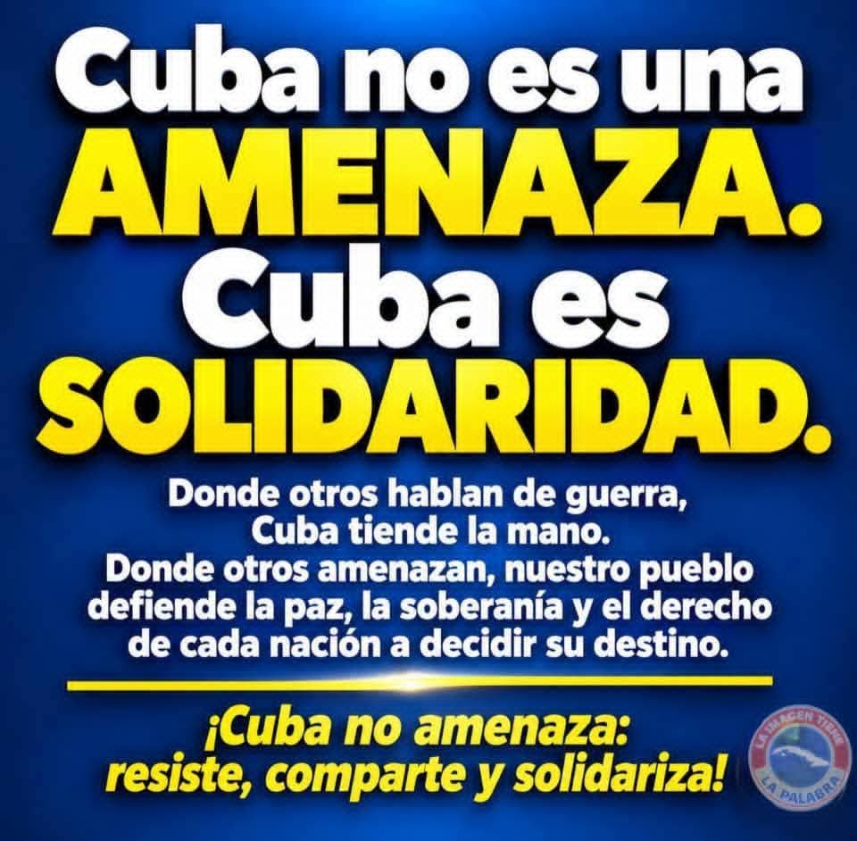 IsaelRo3971293's tweet photo. #CubaVencerá 
#CubaNoEsUnAmenazaElBloqueoSí
#VillaClaraConTodos https://t.co/aFVrgyJo27