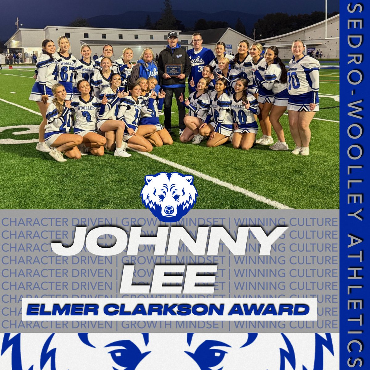 SWHSCubsDen's tweet photo. Coach Johnny Lee Earns the Elmer Clarkson Award! #CubStrong
https://t.co/10PGn5Nx3Q https://t.co/3sLkxZbwM4