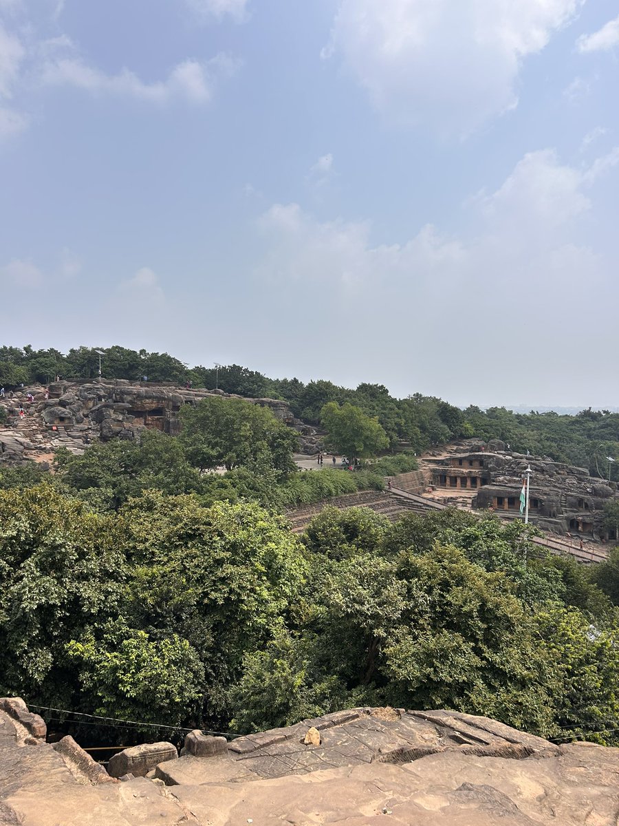 PantryCar's tweet photo. Visited the Historic Khandagiri &amp; Udayagiricaves in Bhubaneswar! 🤩

So glad to see the famous Hati Gumpha inscriptions about Kalinga King Kharavela. 

Quite ornate caves! 

@tskrishnan @ChithraMadhavan 

#Bhubaneswar #Kalinga #IndianHistory https://t.co/11IXPKEtqc