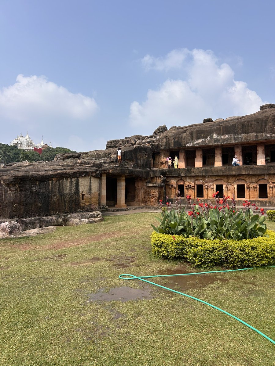 PantryCar's tweet photo. Visited the Historic Khandagiri &amp; Udayagiricaves in Bhubaneswar! 🤩

So glad to see the famous Hati Gumpha inscriptions about Kalinga King Kharavela. 

Quite ornate caves! 

@tskrishnan @ChithraMadhavan 

#Bhubaneswar #Kalinga #IndianHistory https://t.co/11IXPKEtqc