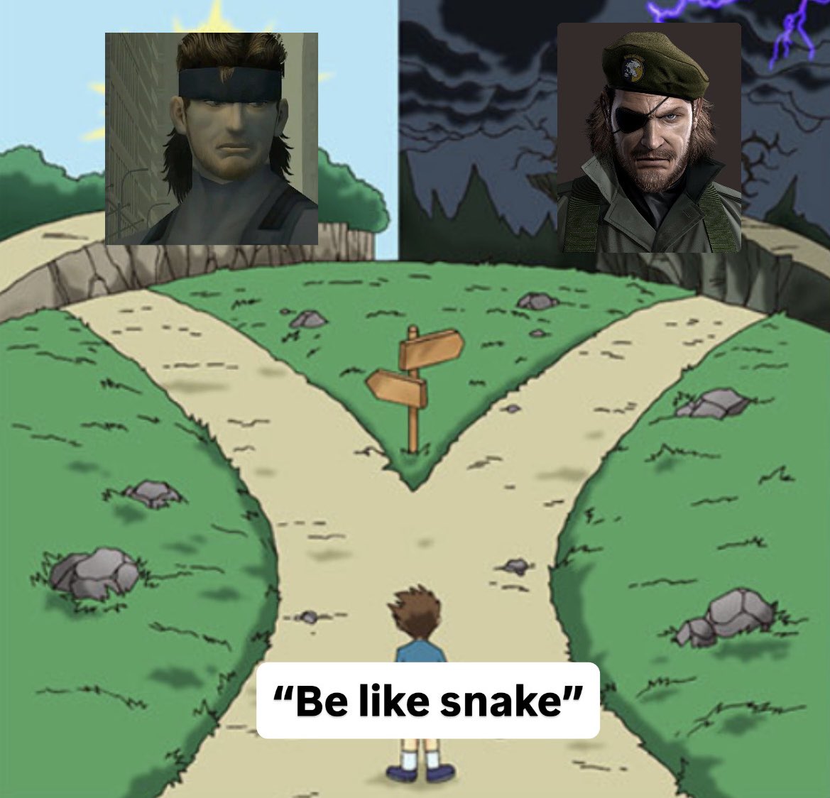 milktst's tweet photo. Be like SOLID snake https://t.co/74aknrBfyI