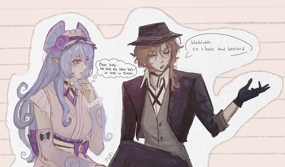 yumizuuki's tweet photo. he finally listened and went to therapy #chuuya #yumemizukimizuki https://t.co/c2X1BSvL25