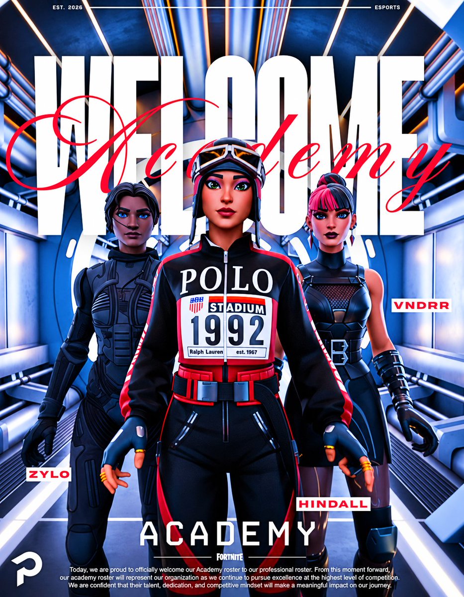 pdrmfuture's tweet photo. The next generation starts here.🩷
Welcome our Fortnite Academy roster,
- @HindallIGL
- @itsZylowtw
- @notvndr
We’re delighted to be able to give you the chance to develop your skills.
#FEARParadigm | @FNCompetitive https://t.co/1AKWOO4V5l