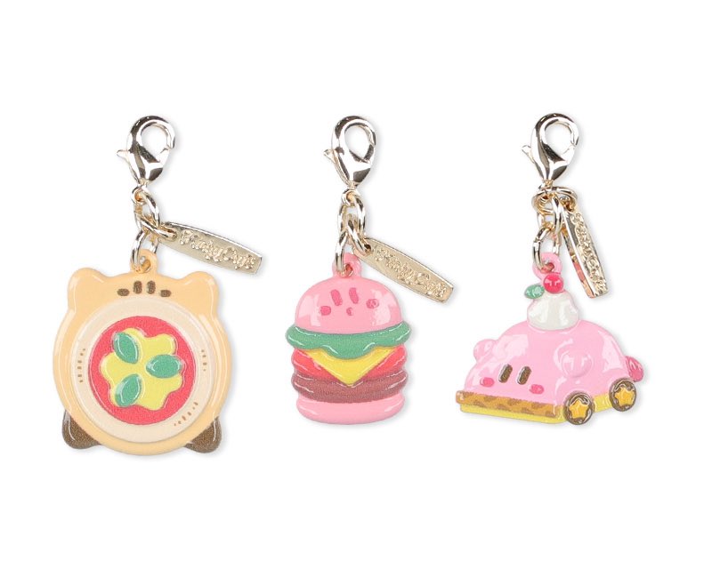 KirbyInformer's tweet photo. On October 16th, the Kirby Café will have an assortment of new items for sale!

💼 Shoulder Bag and Pouch
🍾 Kirby &amp; Waddle Dee Carabiner
🔑 Food Charms https://t.co/xDT6RAzPpn