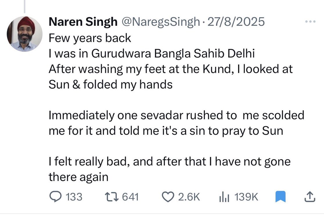 bahlawat10's tweet photo. Gurudwara Bangla Sahib ⤵️

A shining example of religious harmony and tolerance https://t.co/S68xoy6rUp