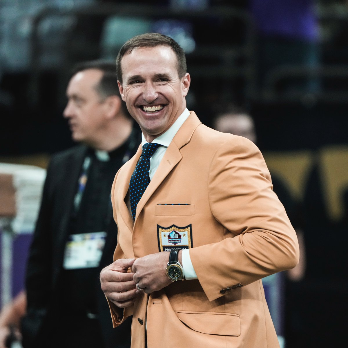 Saints's tweet photo. Gold on the GOAT https://t.co/7zUjNPD5Vl
