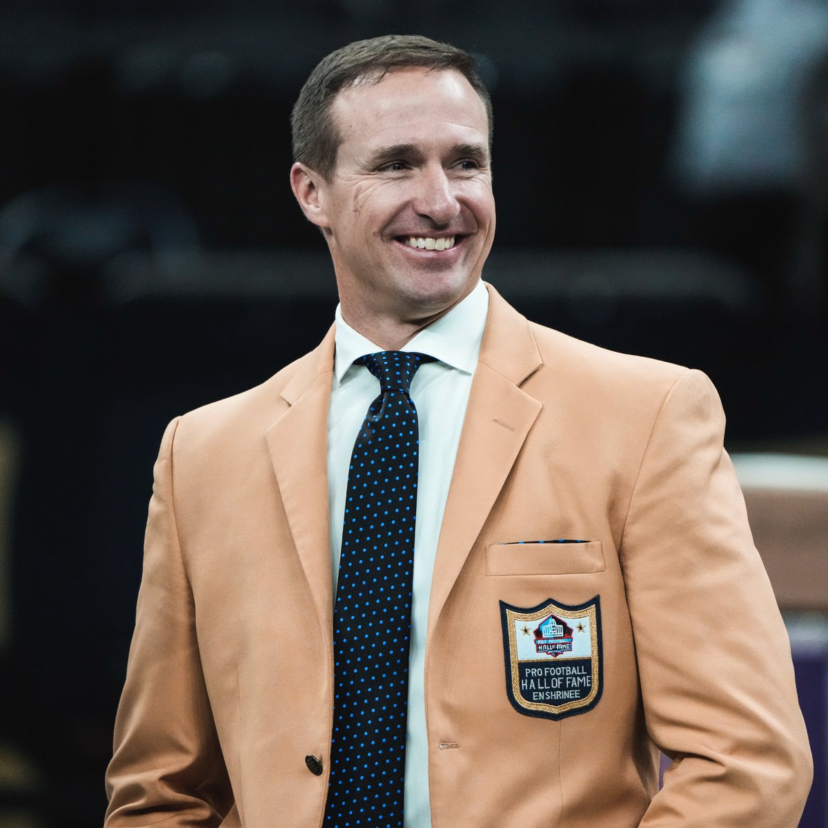 Saints's tweet photo. Gold on the GOAT https://t.co/7zUjNPD5Vl