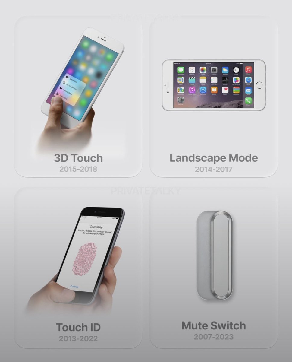 NYPens's tweet photo. iPhone features we’ve lost over time, both hardware and software. Which one do you miss most? https://t.co/4B5ZqckbE4