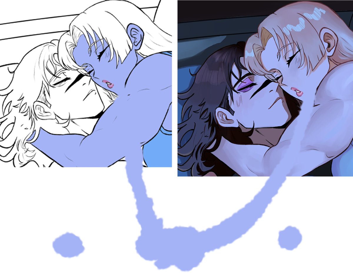 bazazel1's tweet photo. color theory is fucking dark magic. I drew this and shit it still doesnt make sense. https://t.co/GLE1qcqMr5
