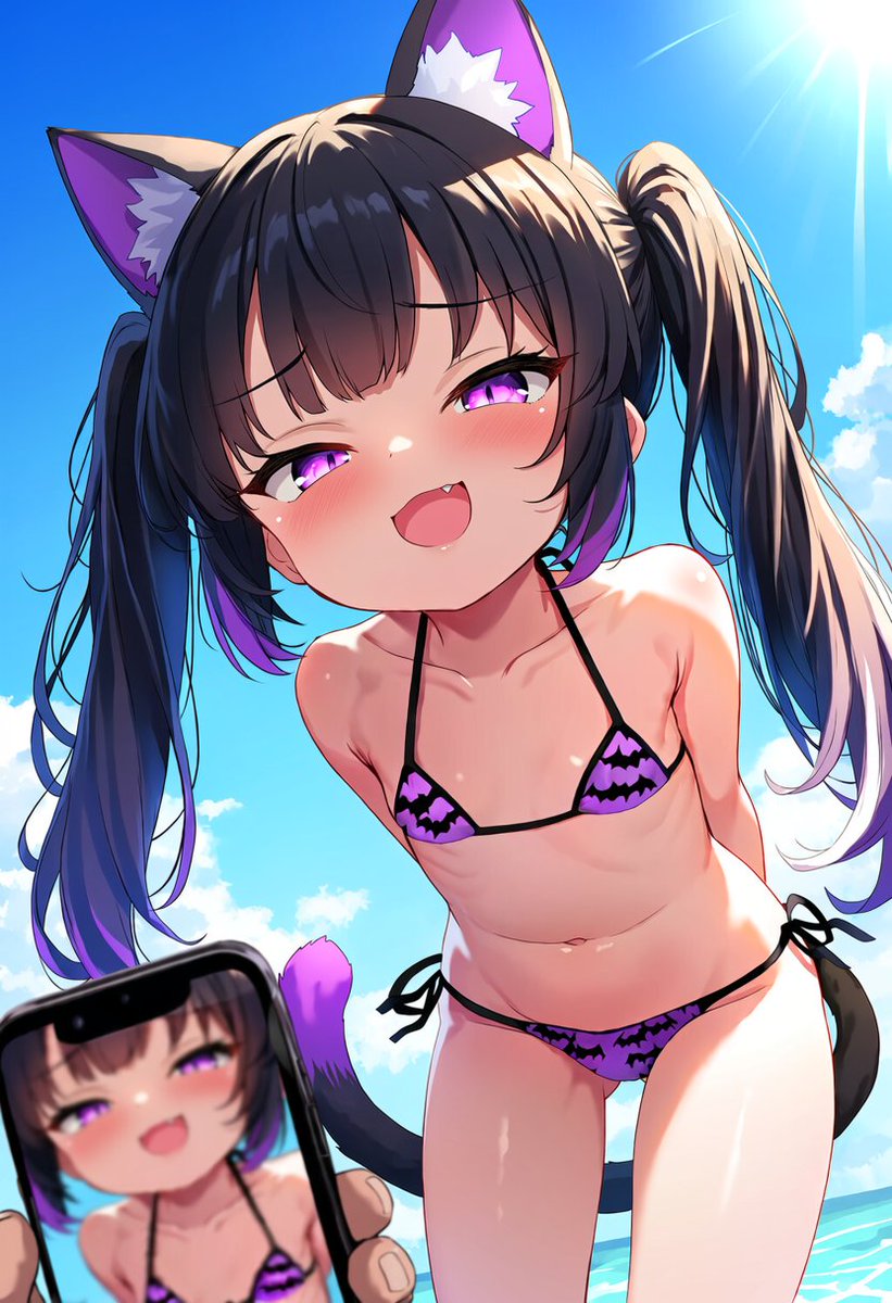 namakosbackpack's tweet photo. https://t.co/qM3iXVFzri

"Hey mister~ were you taking creep shots of me?~ hehe I know a good spot for you to take better shots~" 💜 https://t.co/wYm0xLvScV