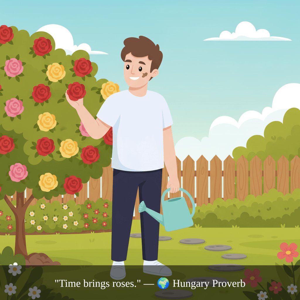 abaseddad's tweet photo. ๐ Hungary Proverb
"Time brings roses."
#DadWisdom #WorldWisdom https://t.co/IVu73ogNRj