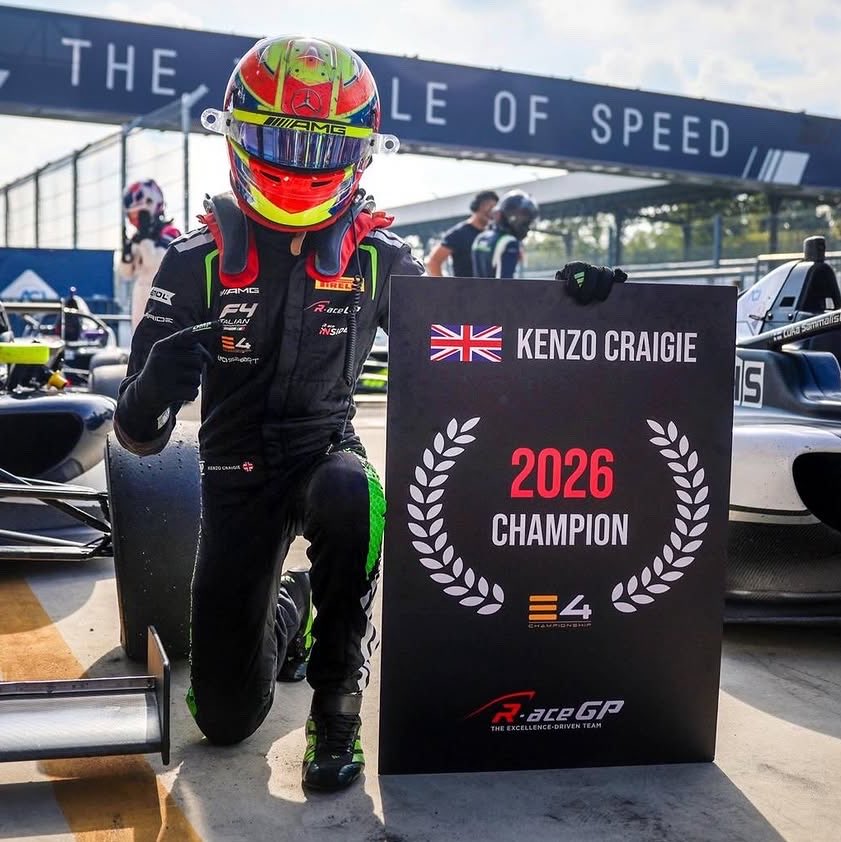 simscircuit's tweet photo. KENZO CRAIGIE IS E4 CHAMPION 🥹🩵 https://t.co/OkKs7pLGhC