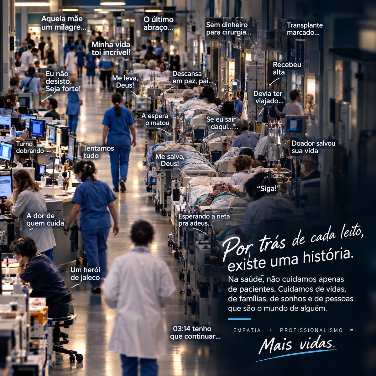 FlavioJrPROMO's tweet photo. 🩺 Que a rotina nunca nos torne indiferentes, que a experiência nunca apague nossa sensibilidade e que a excelência profissional caminhe sempre ao lado da humanização.

Afinal, não cuidamos apenas de pacientes. Cuidamos de pessoas que são o mundo de alguém. ❤️
#HumanizaçãoNaSaúde https://t.co/et2J2uvVMg