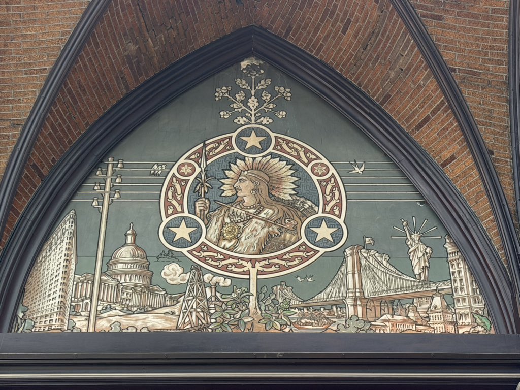deepfriedmc's tweet photo. Interesting how USA was depicted in old Europe #ghent #belgium https://t.co/V4OJZrVX5W