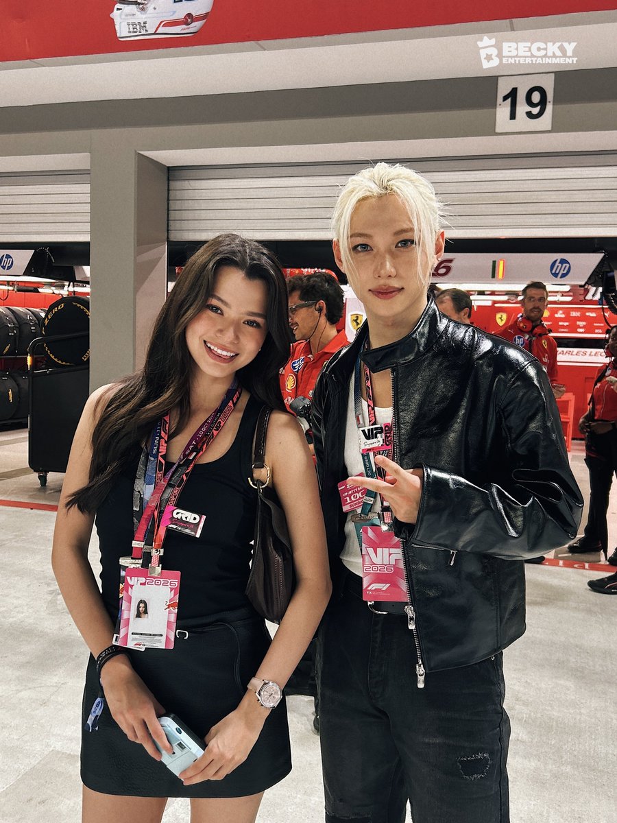 cj_cabo's tweet photo. Omg so cuties Becky with Felix 

#SingaporeGP #F1 #TagHeuer #beckysangels #BeckyArmstrong https://t.co/Kp63VQkDQB
