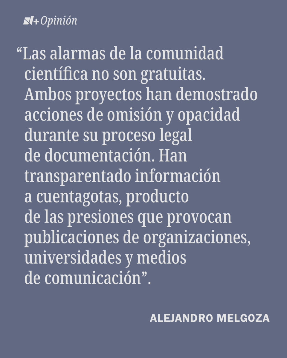 nmasopinion's tweet photo. ¿Quién protege al Golfo de California? @AleMelgo advierte sobre los riesgos ambientales y la opacidad que rodea a los megaproyectos gaseros Saguaro Energy y Amigo LNG en Sonora. Lee la columna completa en la app de N+. https://t.co/IEx9DNKerm https://t.co/lAG5qS9dEU