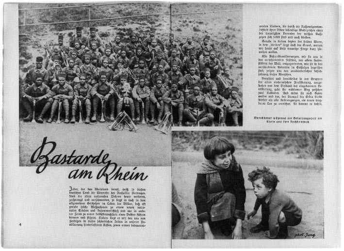 3rdReichRevisi3's tweet photo. Mein Kampf p.364: 'The Jew uses every possible means to undermine the racial foundations of a people to be subjugated.

In his systematic efforts to ruin girls and women, he strives to break down the last barriers of racial discrimination.

The Jews were responsible for bringing Negroes into the Rhineland, with the ultimate idea of bastardizing the white race which they hate, and thus lowering its cultural and political level so that the Jew might dominate.'

The mass importation of 3rd World sub-intelligents, coupled with all the commercial advertising campaigns and media articles promoting race mixing, shows us this Jewish plot in action in real time.  Germany experienced this during the Occupation of the Rhineland during the Weimar years.  Black French colonial troops fathered 500-800 mixed-race mongrels who were later rightfully sterilized.  They were lucky to be allowed to live.