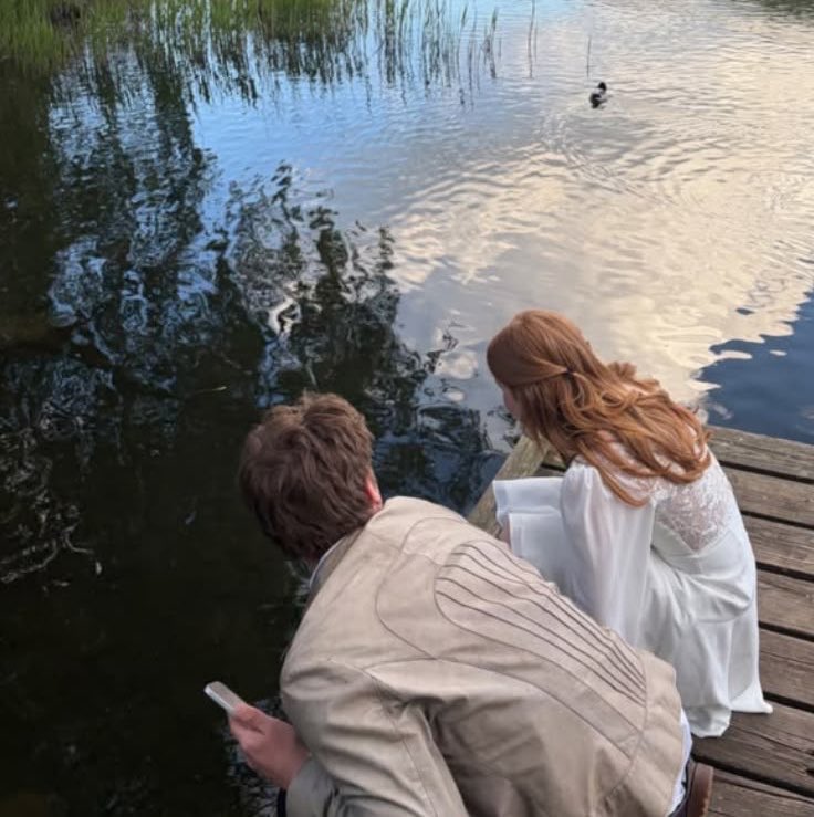 WidowedNatasha's tweet photo. MadWise taking their quiet time, together, whenever there is some social event, which they have to attend. They spent a quarter of the reception of Jonathan’s wedding sitting on a rotting dock and half of the summer reunion pretending not to know anybody. https://t.co/Uzvi04Whwh