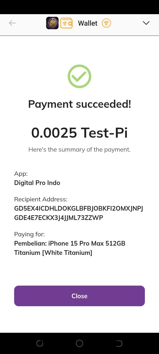 PiLoverWeb's tweet photo. Payment successful ✅ https://t.co/GDhKrbOet7