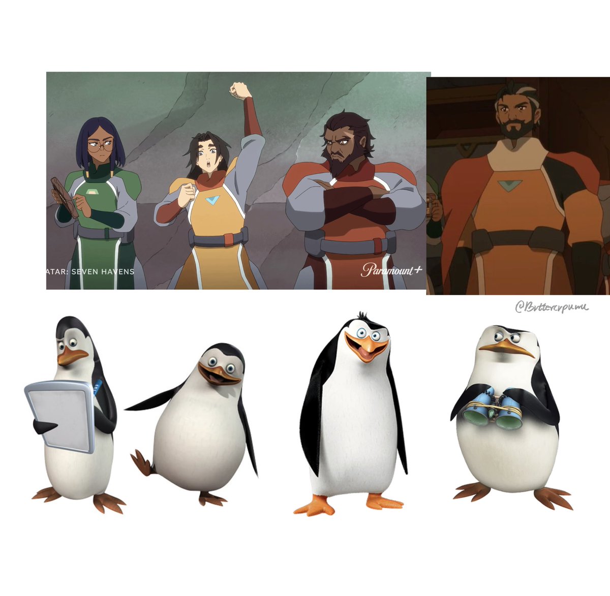 bvttercvpuwu's tweet photo. I cant be the only one seeing this right 😭😭😭
Penguins being secretly a part of white Lotus 

#avatarsevenhavens https://t.co/uB7F86RRYQ