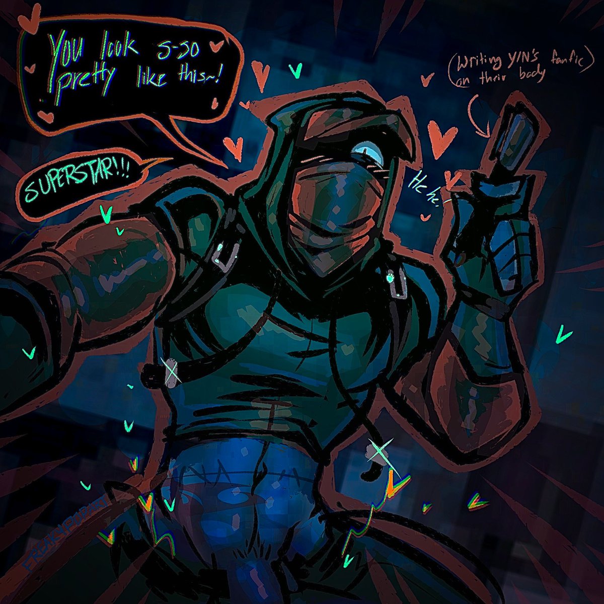 FreakyPopArt's tweet photo. Based off a fanfic
#monsterxmediator #nauseaxe_404
#visualnovel https://t.co/eY5v80YeDw