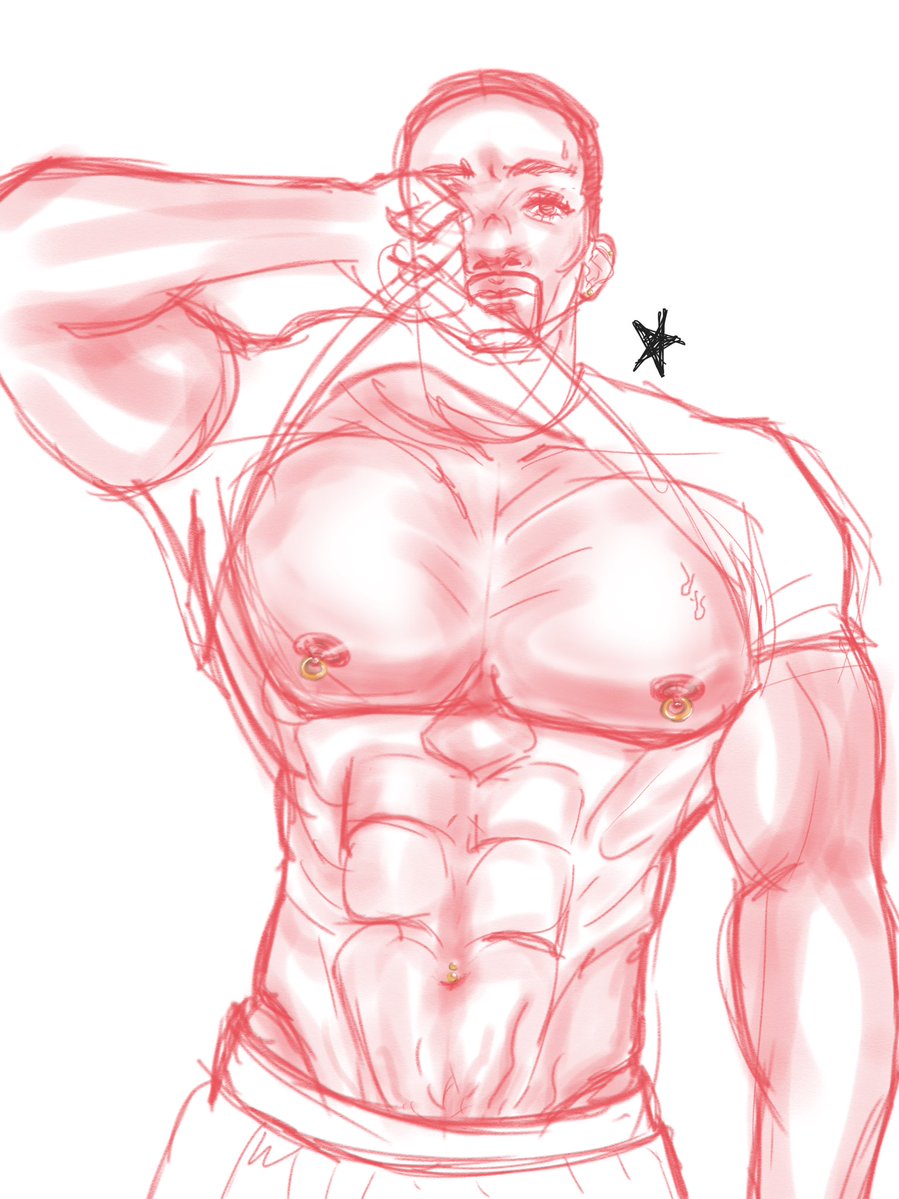 bitemebluntly's tweet photo. Sam Wilson nipple piercing hit post https://t.co/Zy9A4TivfX