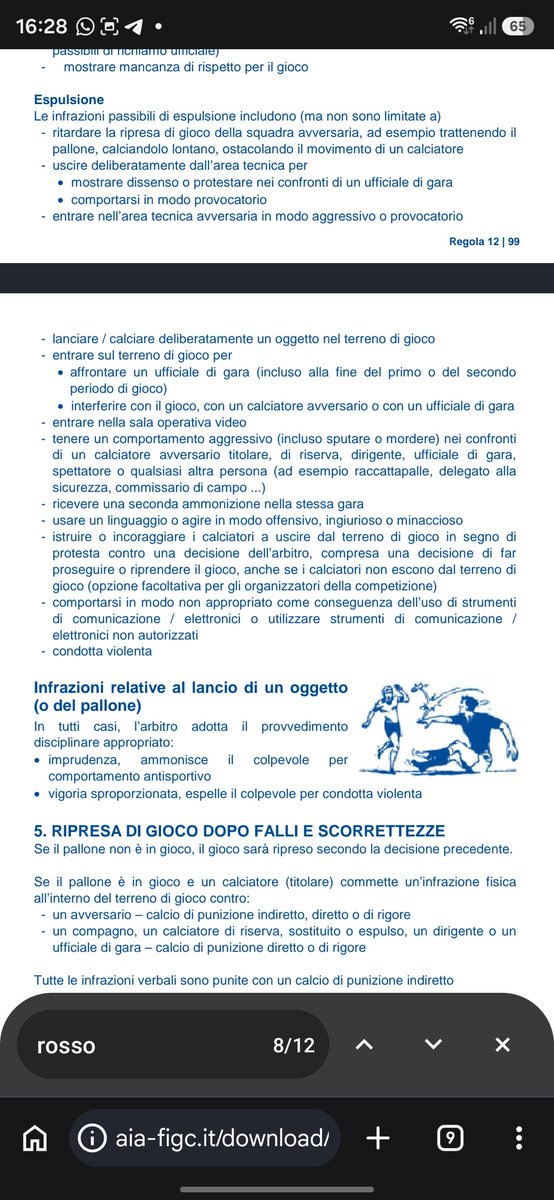 Simo_Giga's tweet photo. @TheGreatCiube Regolamento 12 - si parla di vigoria sproporzionata. Rosso tutta la vita https://t.co/KuCuo4FjMK