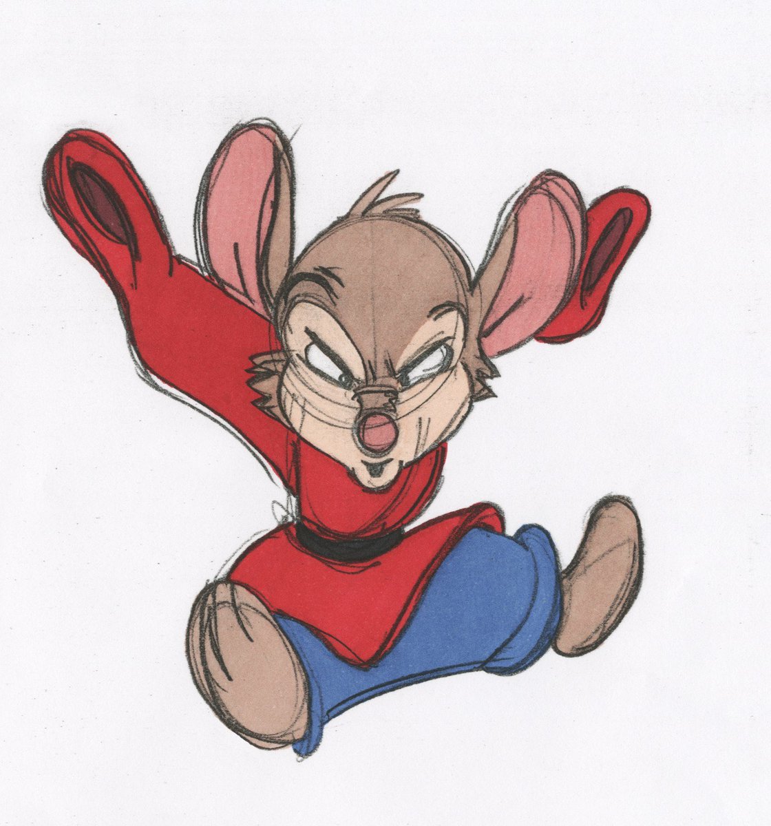 artoflavallelee's tweet photo. ToonTober Don Bluth days 10-12! Here is my Fievel Mousekewitz marker study from An American Tail. One of my all time favorite movies! #ToonTober #ToonTober2026 https://t.co/OUhDAhvFHR