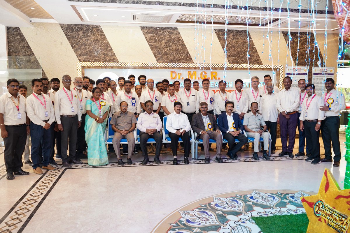 AcsArunkumar's tweet photo. Delighted to release the TECHASTRA’26 – VISION souvenir and welcome our esteemed guests, Mr. Venkata Subramanian T.R., Delivery Head – EU, APAC, EMEA: MFG – IT IS, TCS, Chennai, and Mr. Aditya Ranjan, Technical Program Manager / Solution Architect, Mercedes-Benz Research & Development India (MBRDI), Bengaluru. 

#DRMGR #MGRERI #Techastra #MBRDI