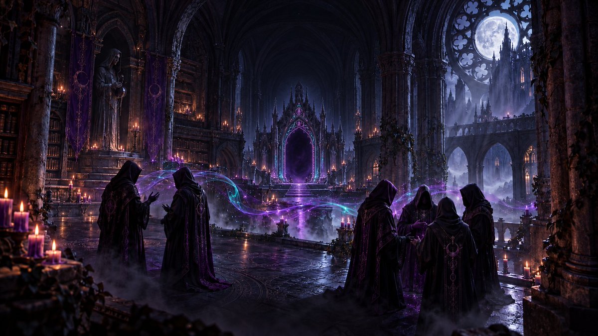 nikky_vu's tweet photo. What happens between the rituals matters too.

@InkCultist has The Conclave, a holders-only chat, alongside The Council for on-chain voting.

That pairing interests me: a place to exchange ideas, and a separate way to cast a vote. Hunting gives holders something to do; conversation gives them something to discuss.

Among the animals, blades and blood vials, this quieter part of Ink Cult deserves some attention.

A cult needs voices under those hoods. 🕯️