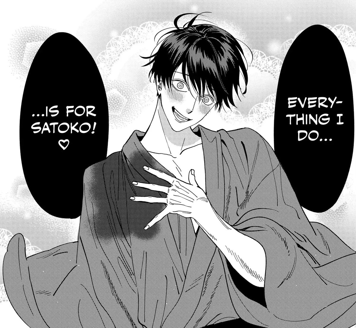 starlightlumi's tweet photo. can’t wait to see shinpei becoming crazily in love with satoko in the anime 😭 he’s just a guy discovering love for the first time https://t.co/gIkyUPMc1z