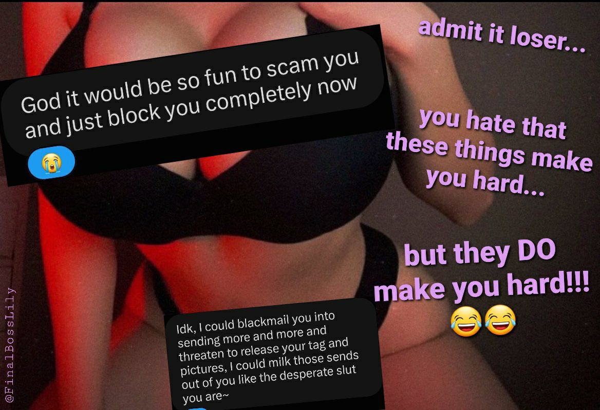 FinalBossLily's tweet photo. more findom captions of me~

edited by a nameless loser who wants to make me richer and more powerful  💋 https://t.co/sl5ZX1FfEV