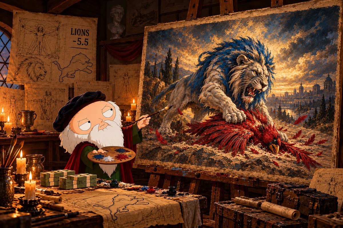 LeodaBinki's tweet photo. A Cardinal Sin
Lions -5.5

#OnePride #WinTheDay #Lions #Roar https://t.co/K8gL4Ae5G3