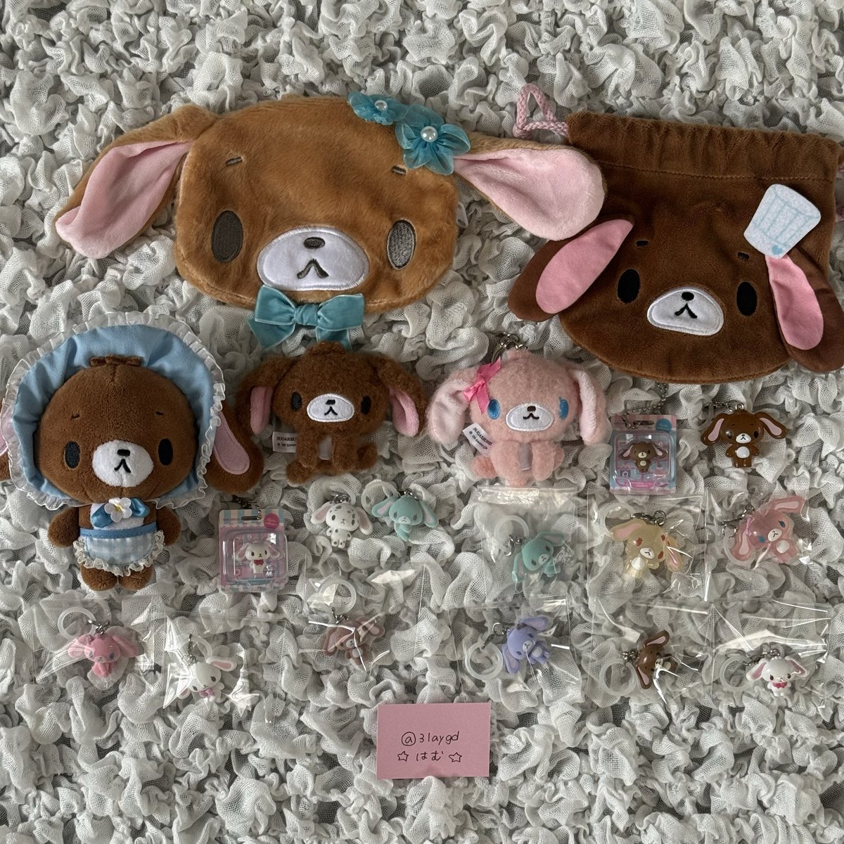 3laygd's tweet photo. 【譲渡・買取】めじるしアクセサリー
シュガーバニーズ　巾着

（譲）画像

（求）7000円＋僧侶

★銀行振込みでのお取引
★全て纏めてのみ⚠️
★定価9,300円になります🙇‍♀️
★追跡可能な発送方法◎ https://t.co/uYOHPC9FkH