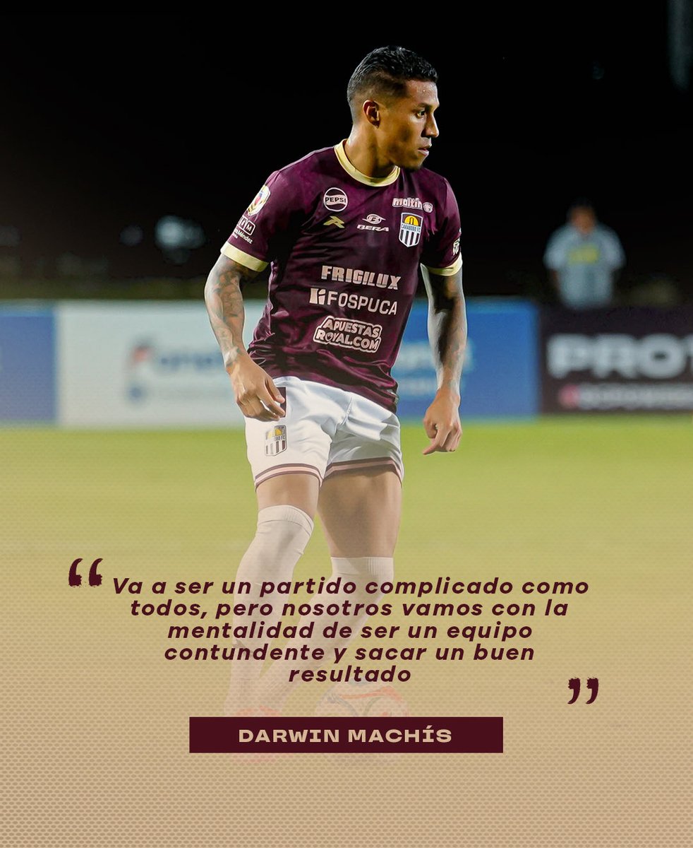 GranateCircuito's tweet photo. 🎙️ "Va a ser un partido complicado como todos, pero nosotros vamos con la mentalidad de ser un equipo contundente y sacar un buen resultado"

👀 El extremo Darwin Machís analizó las claves del encuentro 🆚 @Anzoategui_FC 

#CaraboboFC 🇱🇻
#LaVozDeUnSentimiento 🎙️
#LigaFUTVE https://t.co/rT9okXKssh