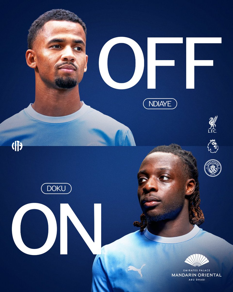 ManCity's tweet photo. 56. Enzo makes his first change of the day 🔄

🔴 0-0 🩵 https://t.co/MtcRI89wq9