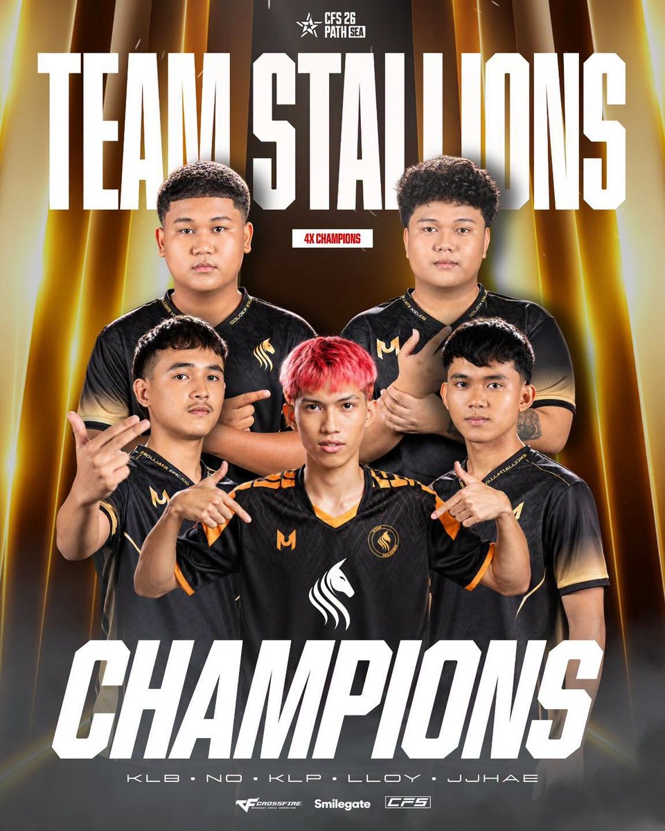 TeamStallionsgg's tweet photo. 4X CHAMPIONS !!

BACK-TO-BACK-TO-BACK-TO-BACK 

#Crossfire - #WeAreStallions https://t.co/vqGncgCofu