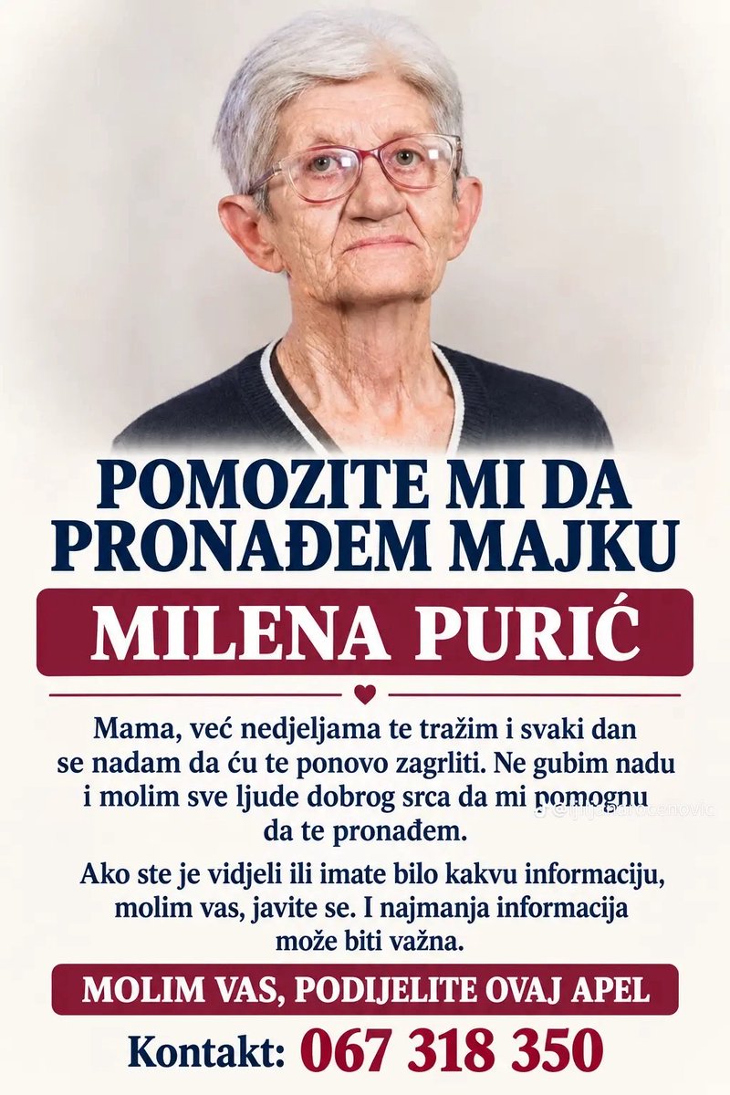 crmnicanka1's tweet photo. Vijdeh ovu objavu maloprije. Ova zena jos uvijek nazalost nije nadjema. RT‼️‼️ https://t.co/060cxOQKtq