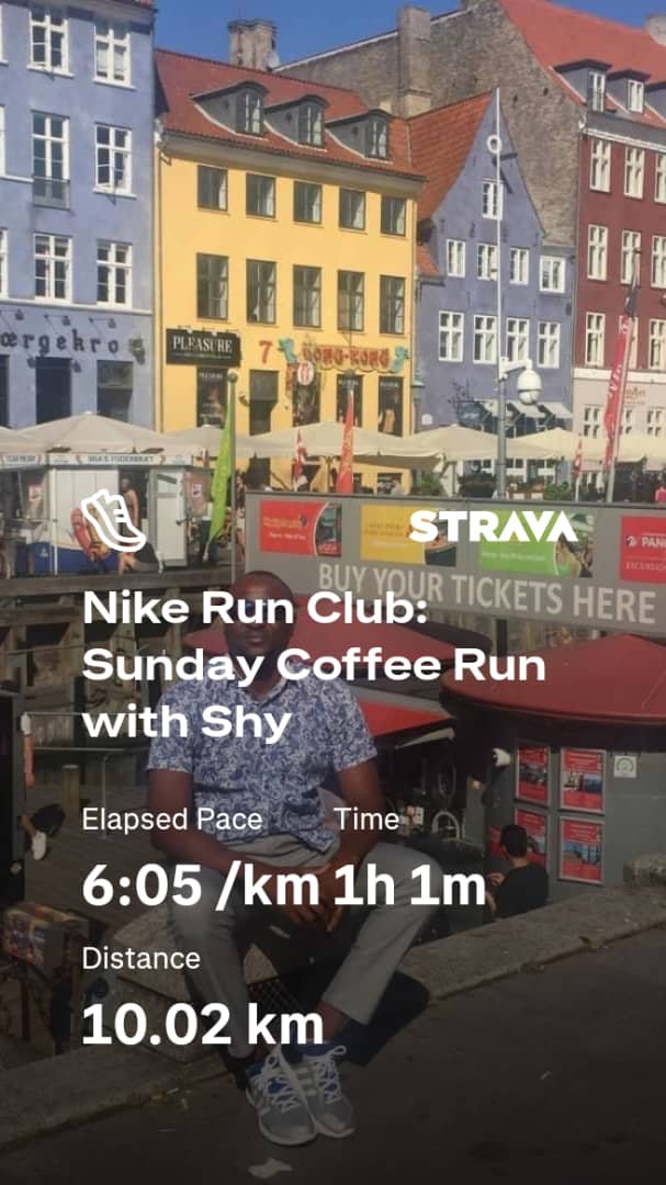 anyiwoorth's tweet photo. Sunday Coffee Run 😀✌🏿✅💯 #SunnySunday #10K #1hr #JustDoIt #NikeRun 
Check out my run on Strava: https://t.co/fYtkTOhVYo https://t.co/rtDAATmkpr