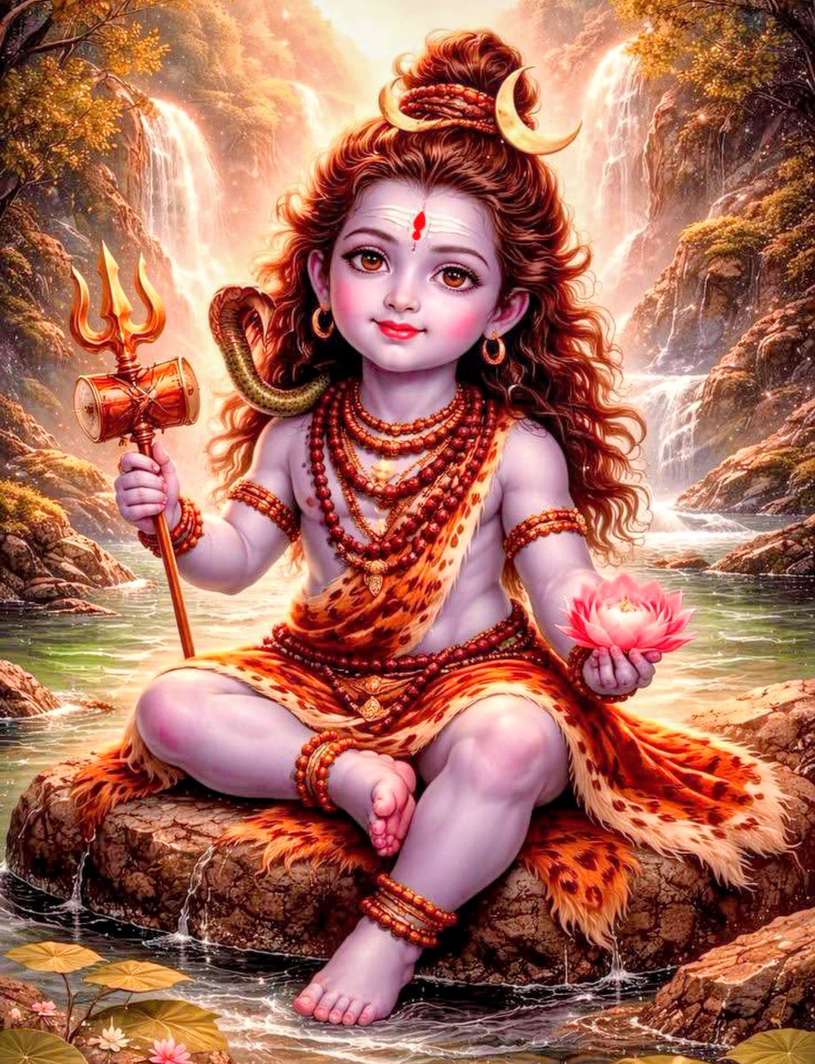 Gravim71's tweet photo. #शिवतांडव : - 
सहस्रलोचनप्रभृत्यशेषलेखशेखर-
प्रसूनधूलिधोरणीविधूसराङ्घ्रिपीठभू:।
भुजङ्गराजमालया निबद्धजाटजूटकः
श्रियै चिराय जायतां चकोरबन्धुशेखर:।
महादेव आपकी की महिमा अपार है।
🌺🌾जय महाकाल🌾🌺
🌸☘️ॐ_नमः_शिवायः☘️🌸
🌼🍃जय बैद्यनाथ धाम 🍃🌼 https://t.co/iQxTVstcch